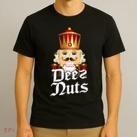 Deez Nuts Nutcracker Nut Funny Xmas Christmas Pajama Family T-Shirt thumb 3