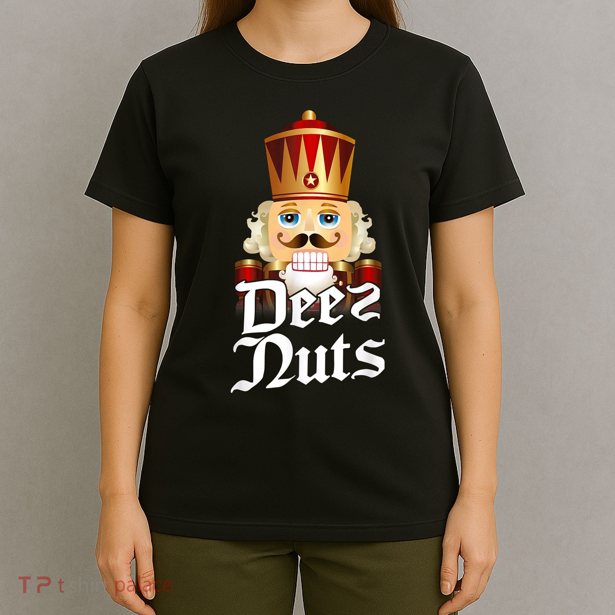 Deez Nuts Nutcracker Nut Funny Xmas Christmas Pajama Family T-Shirt