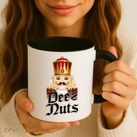 Deez Nuts Nutcracker Nut Funny Xmas Christmas Pajama Family Coffee Mug thumb 3