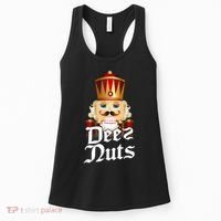 Deez Nuts Nutcracker Nut Funny Xmas Christmas Pajama Family Women's Tank Top thumb 0