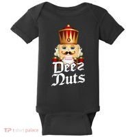 Deez Nuts Nutcracker Nut Funny Xmas Christmas Pajama Family Baby Bodysuit thumb 0