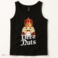 Deez Nuts Nutcracker Nut Funny Xmas Christmas Pajama Family Tank Top thumb 2