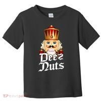 Deez Nuts Nutcracker Nut Funny Xmas Christmas Pajama Family Toddler T-Shirt thumb 0