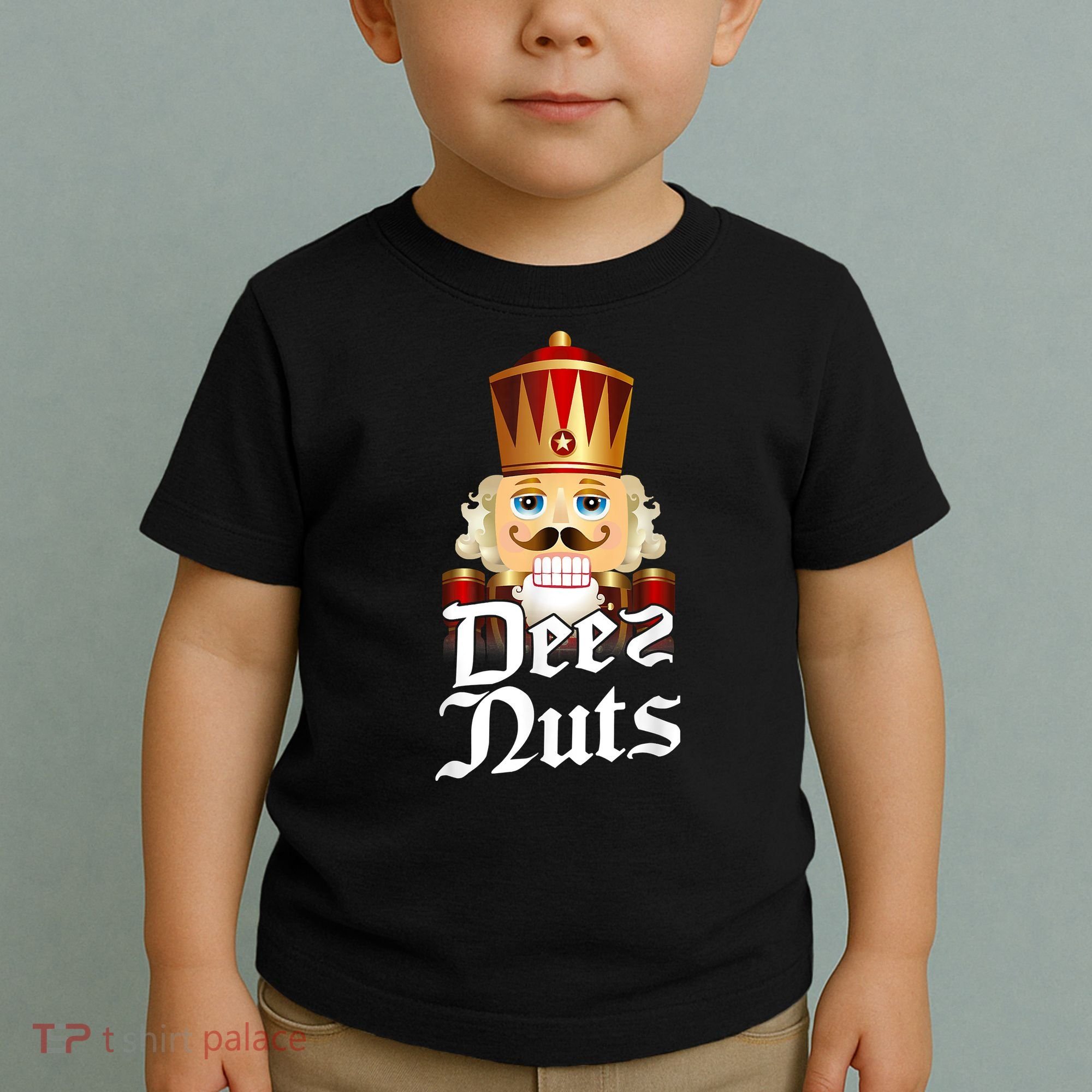 Deez Nuts Nutcracker Nut Funny Xmas Christmas Pajama Family Toddler T-Shirt