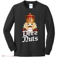 Deez Nuts Nutcracker Nut Funny Xmas Christmas Pajama Family Kids Long Sleeve Shirt thumb 0
