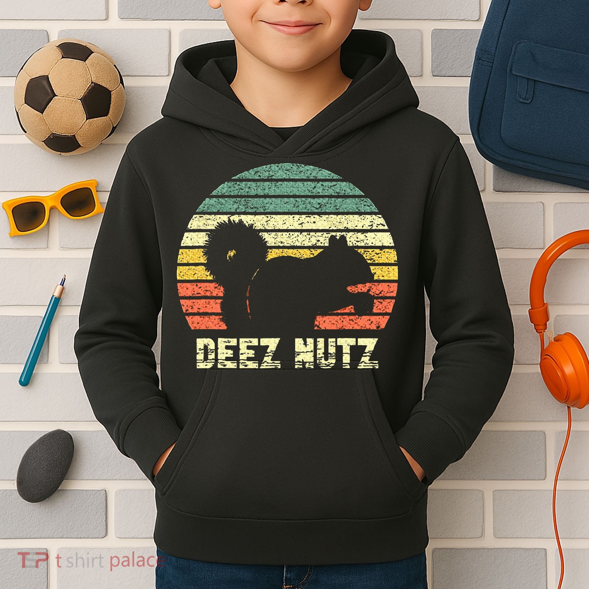 Deez Nuts Nutcracker Squirrel Deez Nutz Deezs Nut Funny Kids Hoodie