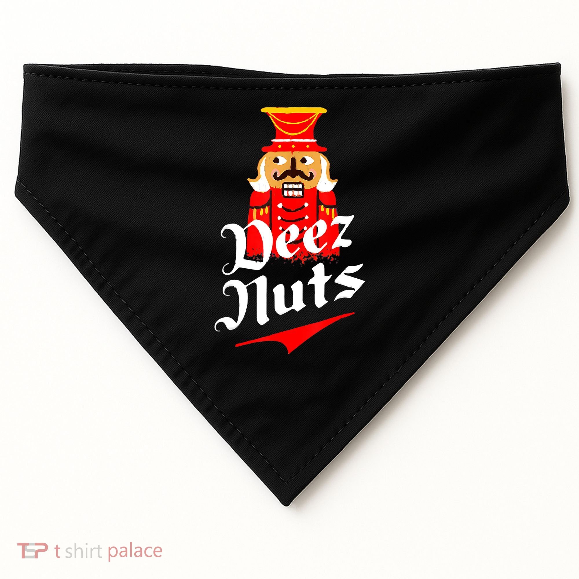 Deez Nuts Nutcracker Shirt Funny Ugly Christmas Sweater USA-Made Doggie Bandana