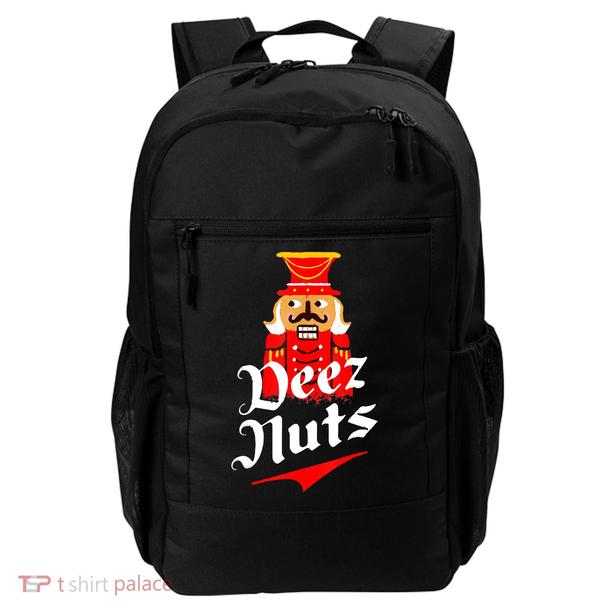 Deez Nuts Nutcracker Shirt Funny Ugly Christmas Sweater Backpack