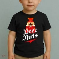 Deez Nuts Nutcracker Shirt Funny Ugly Christmas Sweater Toddler T-Shirt thumb 2