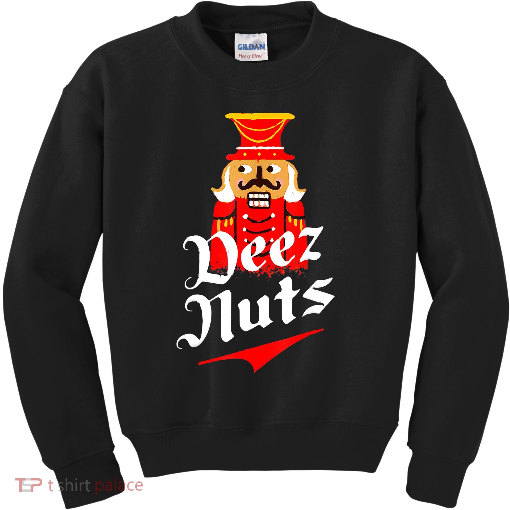 Deez Nuts Nutcracker Shirt Funny Ugly Christmas Sweater Kids Sweatshirt