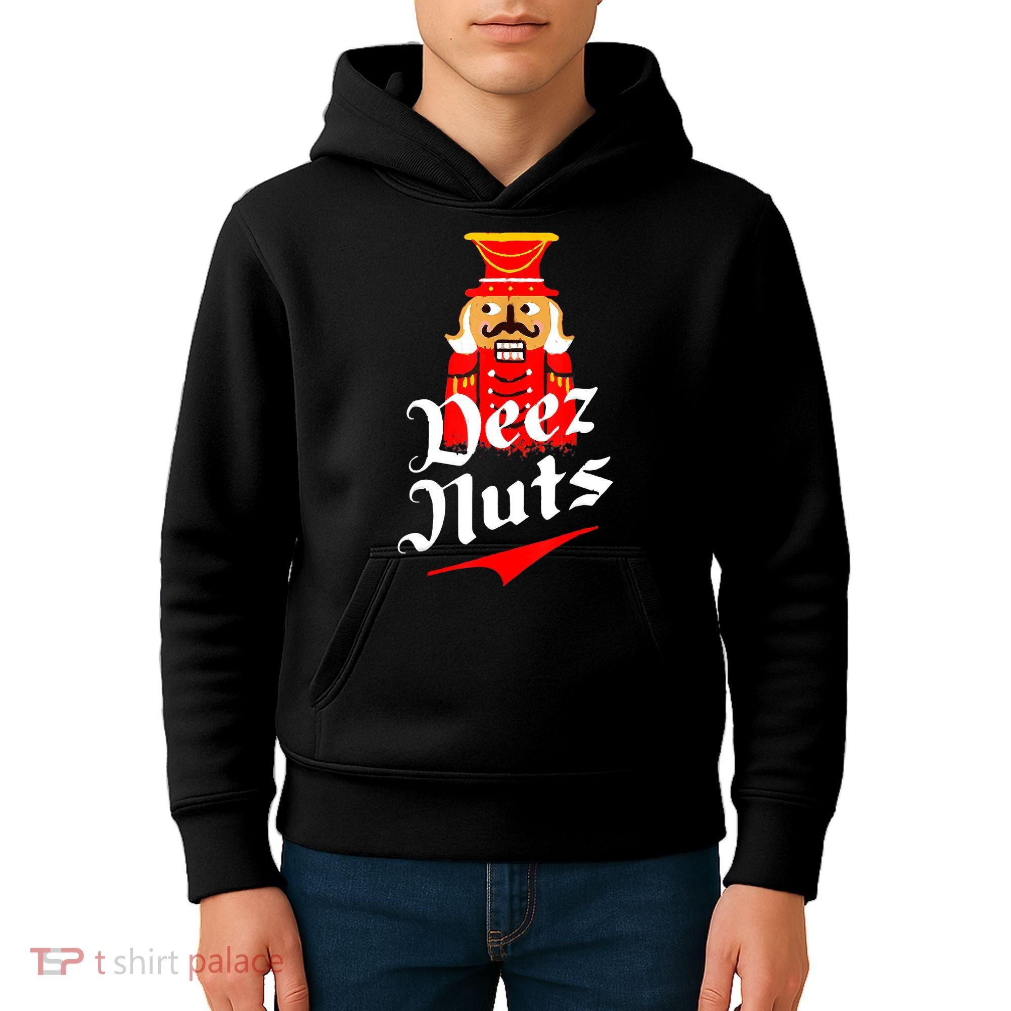 Deez Nuts Nutcracker Shirt Funny Ugly Christmas Sweater Kids Hoodie