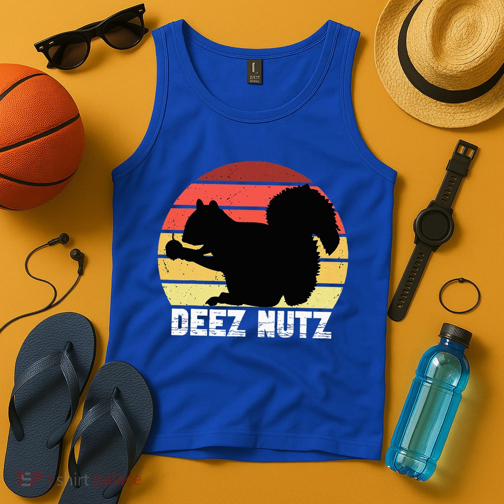 Deez Nutz Nutcracker Squirrel Gopher Chipmunk Dees Nuts Tank Top