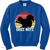 Deez Nutz Nutcracker Squirrel Gopher Chipmunk Dees Nuts Kids Sweatshirt thumb 0