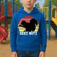 Deez Nutz Nutcracker Squirrel Gopher Chipmunk Dees Nuts Kids Hoodie thumb 2