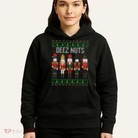 Deez Nuts Nutcracker Funny Ugly Christmas Sweater Meme Gift Hoodie thumb 5