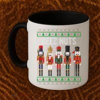 Deez Nuts Nutcracker Funny Ugly Christmas Sweater Meme Gift Coffee Mug thumb 2