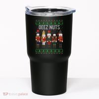 Deez Nuts Nutcracker Funny Ugly Christmas Sweater Meme Gift Tumbler thumb 0
