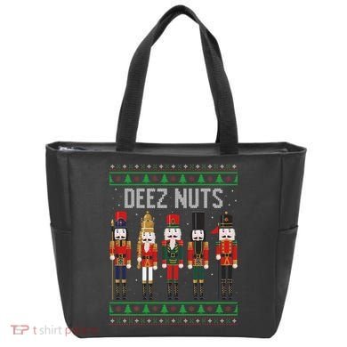 Deez Nuts Nutcracker Funny Ugly Christmas Sweater Meme Gift Tote Bag
