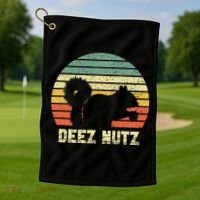 Deez Nuts Nutcracker Squirrel Deez Nutz Deezs Nut Funny  Golf Towel thumb 1