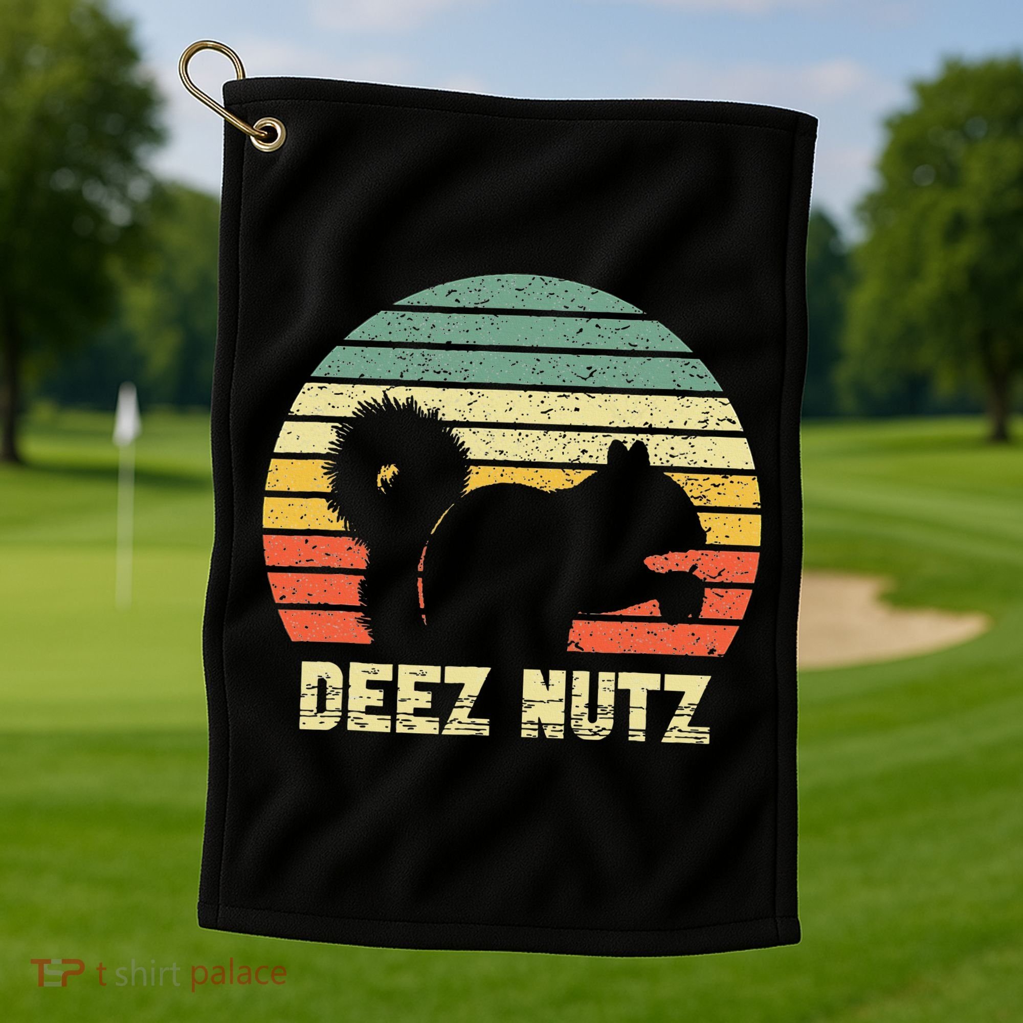 Deez Nuts Nutcracker Squirrel Deez Nutz Deezs Nut Funny  Golf Towel