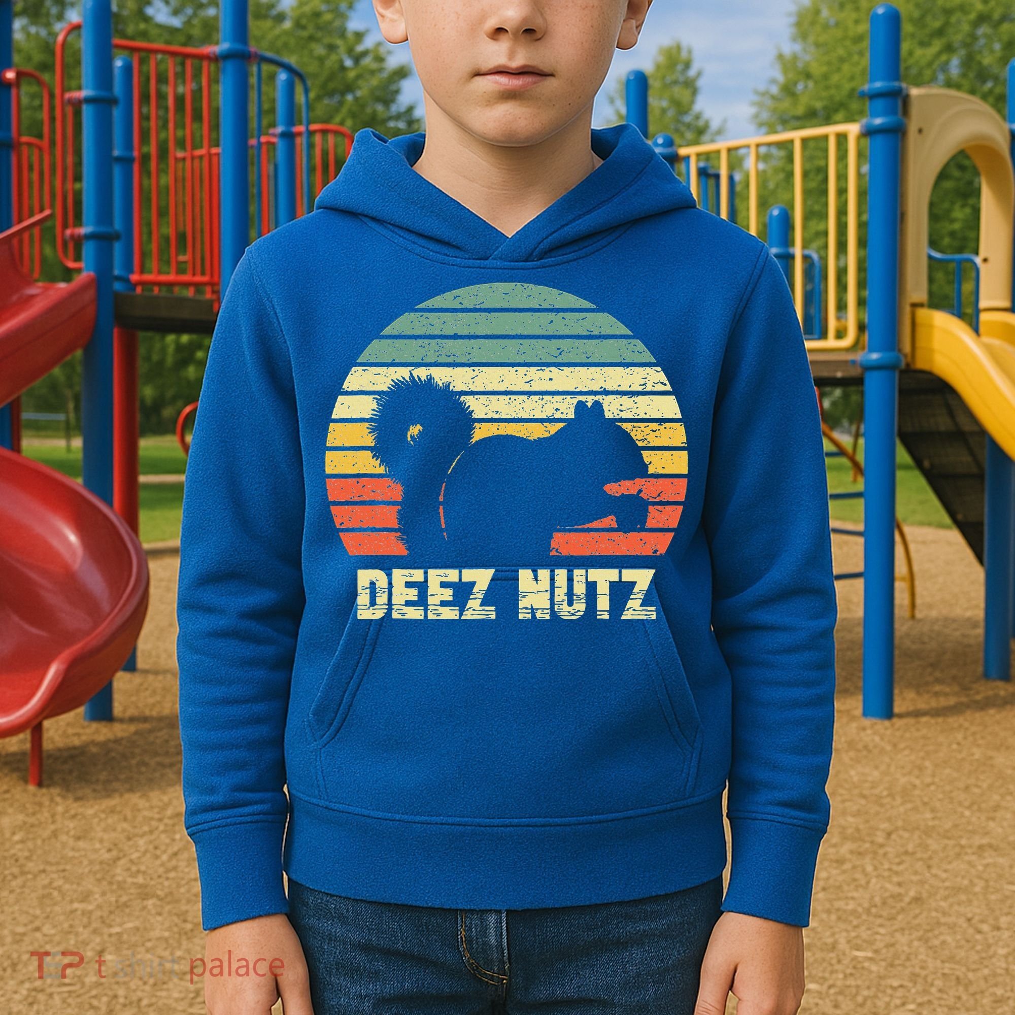 Deez Nuts Nutcracker Squirrel Deez Nutz Deezs Nut Funny  Kids Hoodie