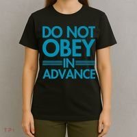 Do Not Obey In Advance Teal Premium T-Shirt thumb 4