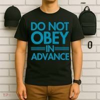 Do Not Obey In Advance Teal Premium T-Shirt thumb 6