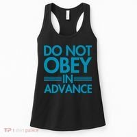Do Not Obey In Advance Teal Premium Women's Tank Top thumb 0