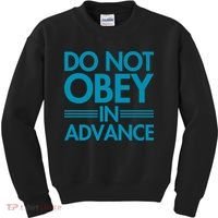 Do Not Obey In Advance Teal Premium Kids Sweatshirt thumb 0
