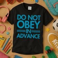 Do Not Obey In Advance Teal Premium Kids T-Shirt thumb 3