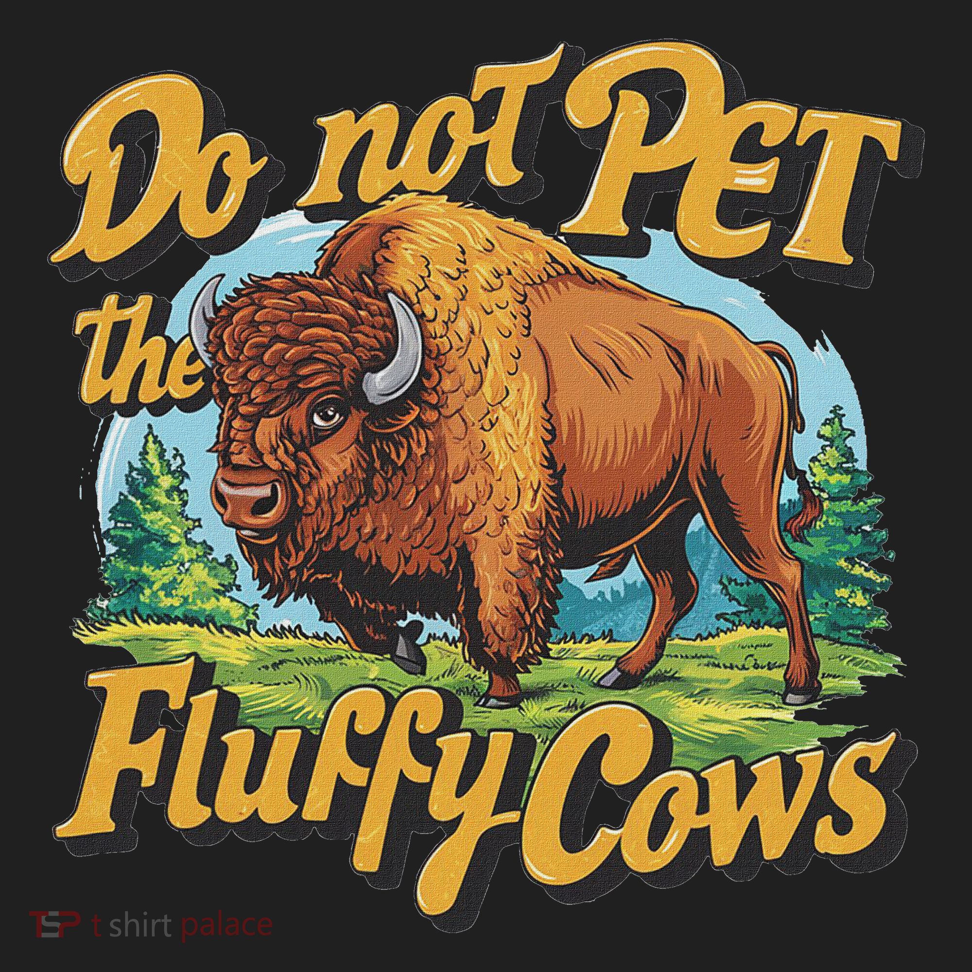 Do Not Pet The Fluffy Cows Bison Yellowstone National Park Hat