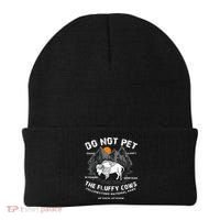 Do Not Pet Fluffy Cows Bison Yellowstone National Park Beanie thumb 0