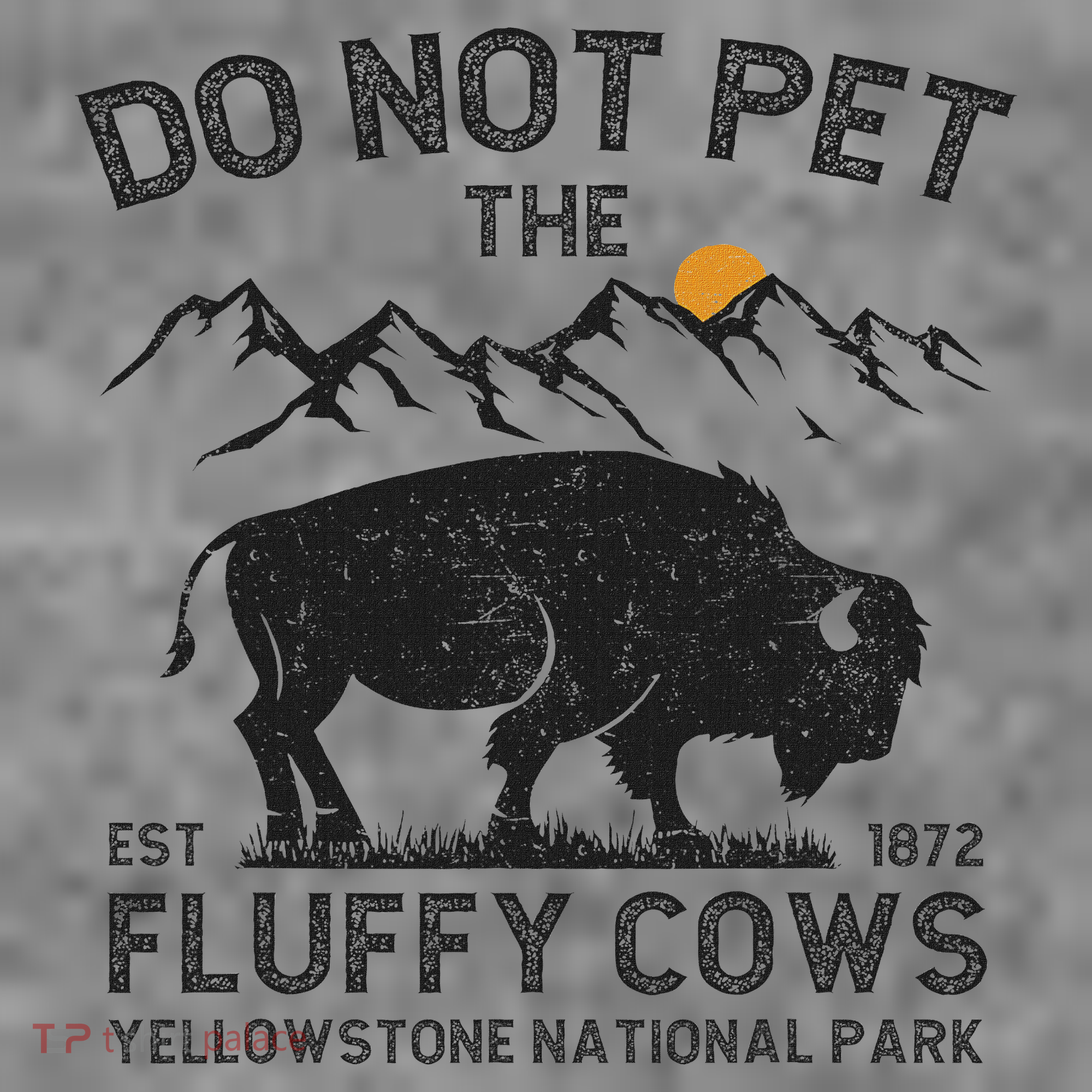 Do Not Pet The Fluffy Cows Yellowstone National Park Cows Toddler Hoodie