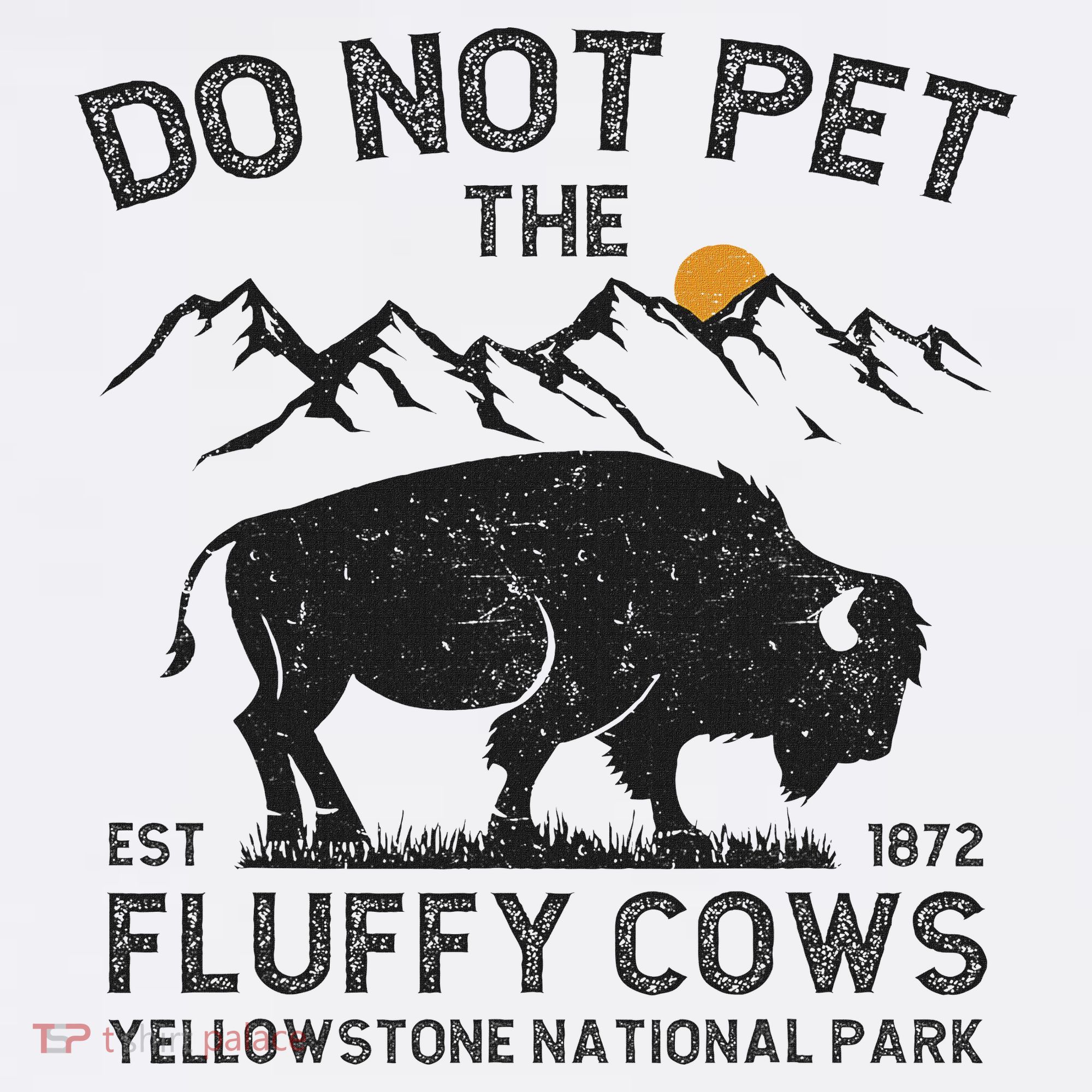 Do Not Pet The Fluffy Cows Yellowstone National Park Cows Women's Hoodie