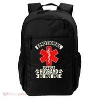 Do Not Pet Emotional Support Husband Funny Backpack thumb 0