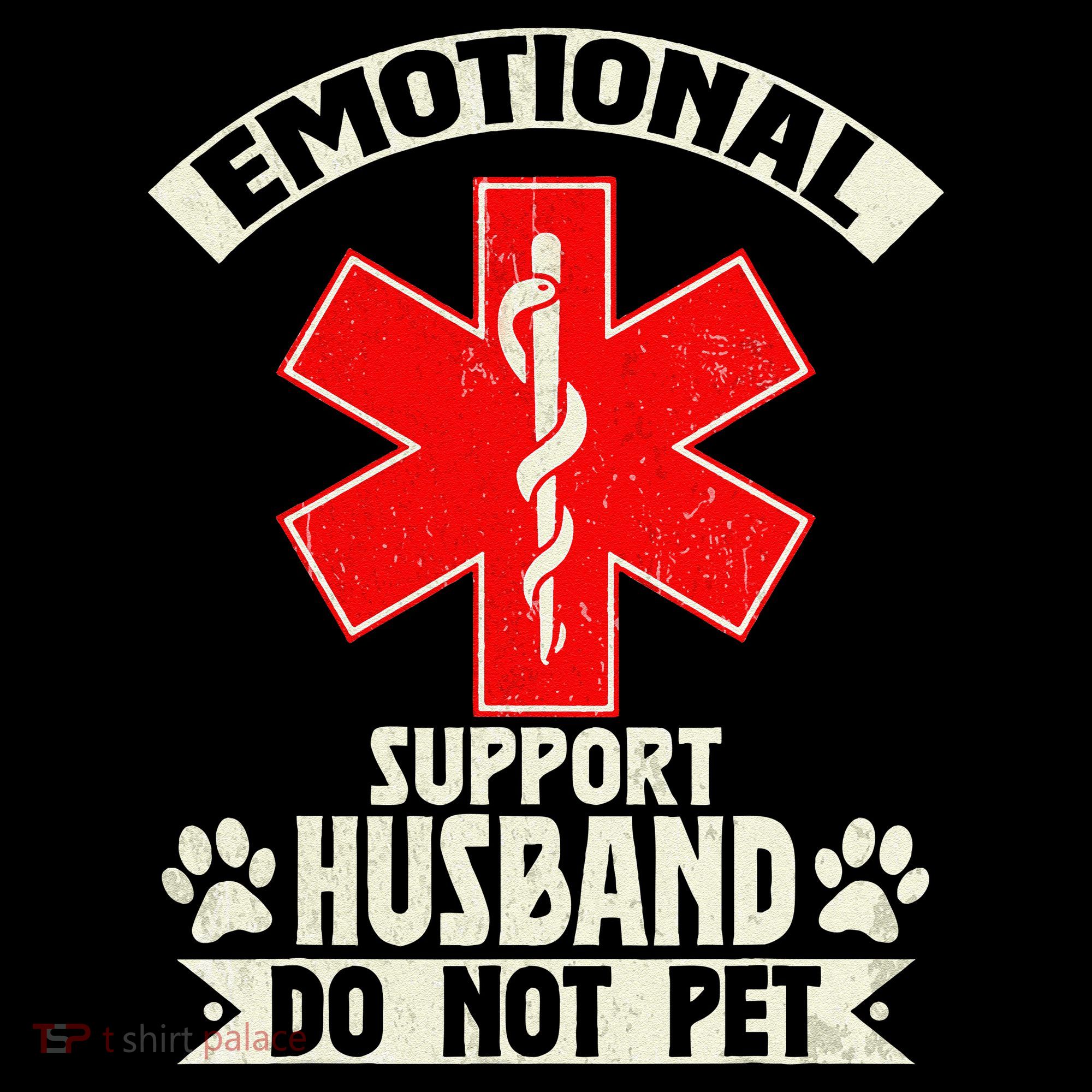 Do Not Pet Emotional Support Husband Funny Visor