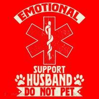 Do Not Pet Emotional Support Husband Funny Santa Hat thumb 1