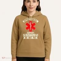 Do Not Pet Emotional Support Husband Funny Hoodie thumb 5