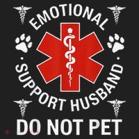 Do Not Pet Emotional Support Husband Funny Emotional Beanie thumb 2