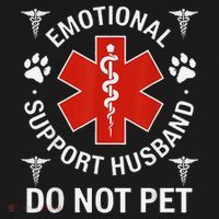 Do Not Pet Emotional Support Husband Funny Emotional Coaster thumb 2