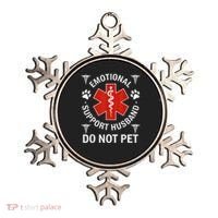 Do Not Pet Emotional Support Husband Funny Emotional Ornament thumb 0