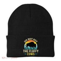Do Not Pet The Fluffy Cows Funny Bison Yellowstone Park Beanie thumb 0