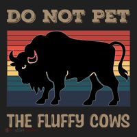 Do Not Pet The Fluffy Cows Women's Sweatshirt thumb 2