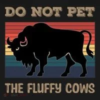 Do Not Pet The Fluffy Cows Bucket Hat thumb 4