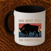 Do Not Pet The Fluffy Cows Coffee Mug thumb 2
