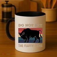 Do Not Pet The Fluffy Cows Coffee Mug thumb 4