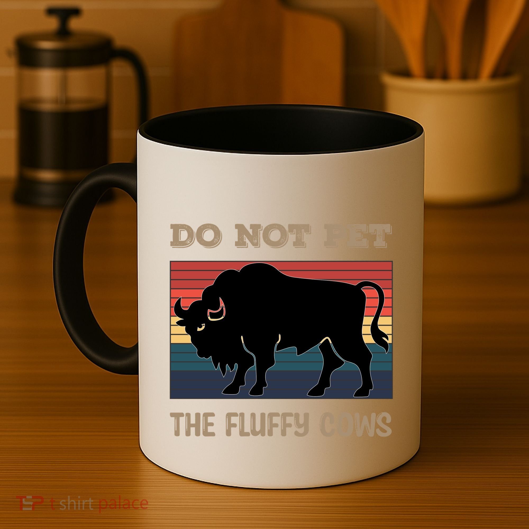 Do Not Pet The Fluffy Cows Coffee Mug
