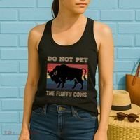 Do Not Pet The Fluffy Cows Women's Tank Top thumb 2