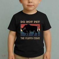 Do Not Pet The Fluffy Cows Toddler T-Shirt thumb 2
