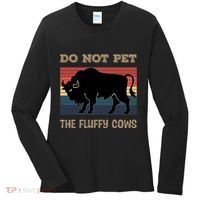 Do Not Pet The Fluffy Cows Women's Long Sleeve Shirt thumb 0